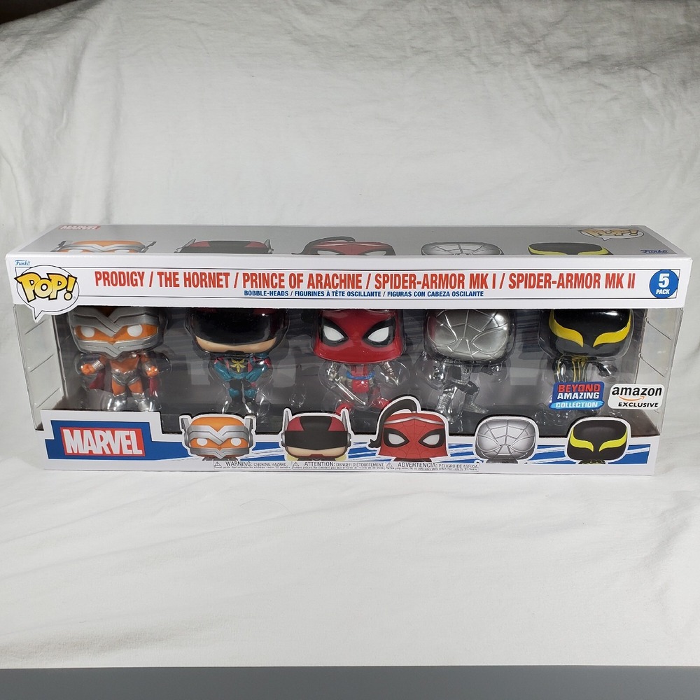 Funko Pop Marvel Spider-Man Beyond Amazing Collection 5 Pack Amazon Exclusive